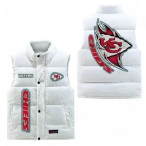 Kansas City Chiefs NFL Corduroy Vest NFL67011525905, Gift For Fan Kansas City Chiefs - White