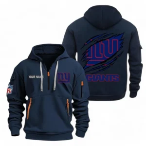New York Giants NFL Hoodie Half Zipper NFL70011025893, Gift For Fan New York Giants - Navy
