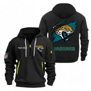 Jacksonville Jaguars NFL Hoodie Half Zipper NFL70011025910, Gift For Fan Jacksonville Jaguars - Black