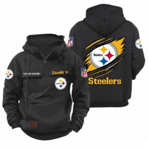 Pittsburgh Steelers NFL Tactical Quarter Zip Hoodie NFL72011525674, Gift For Fan Pittsburgh Steelers - Black