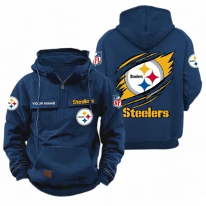 Pittsburgh Steelers NFL Tactical Quarter Zip Hoodie NFL72011525674, Gift For Fan Pittsburgh Steelers - Dark Blue