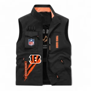 Cincinnati Bengals NFL Outdoor Sleeveless Vest NFL75011525339, Gift For Fan Cincinnati Bengals - Black