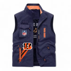 Cincinnati Bengals NFL Outdoor Sleeveless Vest NFL75011525339, Gift For Fan Cincinnati Bengals - Navy