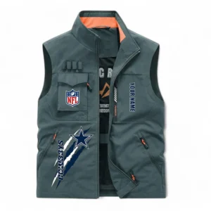 Dallas Cowboys NFL Outdoor Sleeveless Vest NFL75011525341, Gift For Fan Dallas Cowboys - Bean Green