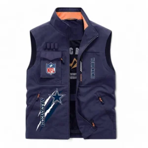 Dallas Cowboys NFL Outdoor Sleeveless Vest NFL75011525341, Gift For Fan Dallas Cowboys - Navy