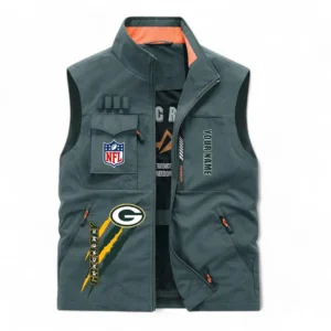 Green Bay Packers NFL Outdoor Sleeveless Vest NFL75011525344, Gift For Fan Green Bay Packers - Bean Green