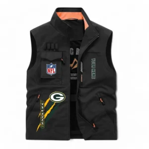 Green Bay Packers NFL Outdoor Sleeveless Vest NFL75011525344, Gift For Fan Green Bay Packers - Black