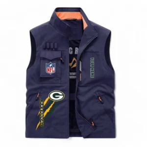 Green Bay Packers NFL Outdoor Sleeveless Vest NFL75011525344, Gift For Fan Green Bay Packers - Navy