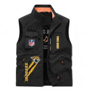 Jacksonville Jaguars NFL Outdoor Sleeveless Vest NFL75011525347, Gift For Fan Jacksonville Jaguars - Black