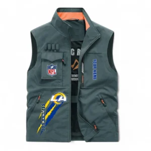 Los Angeles Rams NFL Outdoor Sleeveless Vest NFL75011525351, Gift For Fan Los Angeles Rams - Bean Green
