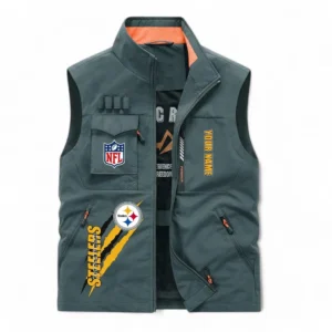 Pittsburgh Steelers NFL Outdoor Sleeveless Vest NFL75011525359, Gift For Fan Pittsburgh Steelers - Bean Green