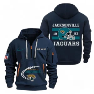 Jacksonville Jaguars NFL Hoodie Half Zipper NFL78011625251, Gift For Fan Jacksonville Jaguars - Navy