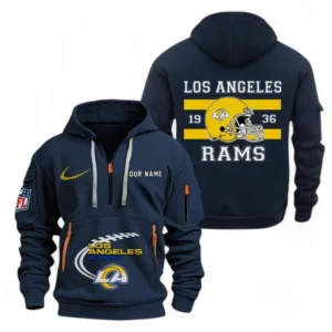 Los Angeles Rams NFL Hoodie Half Zipper NFL78011625258, Gift For Fan Los Angeles Rams - Navy