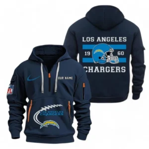 Los Angeles Chargers NFL Hoodie Half Zipper NFL78011625263, Gift For Fan Los Angeles Chargers - Navy