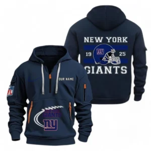 New York Giants NFL Hoodie Half Zipper NFL78011625264, Gift For Fan New York Giants - Navy