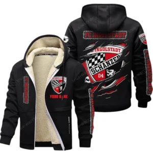 FC Ingolstadt 04 II Bundesliga Lamb Fleece Thick Coat SPO017039, Gift For Fan FC Ingolstadt 04 II - Black