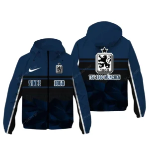 TSV 1860 Munich Bundesliga Windbreaker Jacket SPO027032, Gift For Fan TSV 1860 Munich - Navy