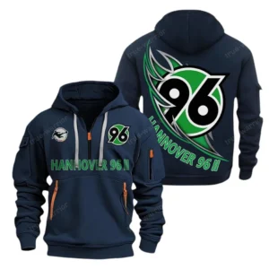 Hannover 96  Bundesliga Hoodie Half Zipper SPO038014, Gift For Fan Hannover 96  - Navy