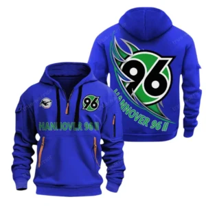 Hannover 96  Bundesliga Hoodie Half Zipper SPO038014, Gift For Fan Hannover 96  - Blue