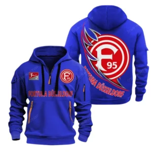 Fortuna Dusseldorf  Bundesliga Hoodie Half Zipper SPO038032, Gift For Fan Fortuna Dusseldorf  - Blue