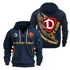 SG Dynamo Dresden Bundesliga Hoodie Half Zipper SPO038045, Gift For Fan SG Dynamo Dresden - Navy