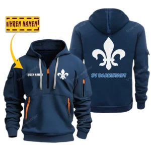 SV Darmstadt 98 Bundesliga Hoodie Half Zipper SPO048010, Gift For Fan SV Darmstadt 98 - Navy