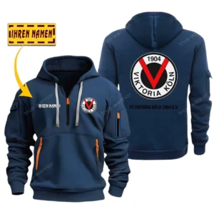 FC Viktoria Koln  Bundesliga Hoodie Half Zipper SPO048011, Gift For Fan FC Viktoria Koln  - Navy