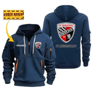 FC Ingolstadt 04 II Bundesliga Hoodie Half Zipper SPO048013, Gift For Fan FC Ingolstadt 04 II - Navy