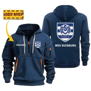 MSV Duisburg Bundesliga Hoodie Half Zipper SPO048015, Gift For Fan MSV Duisburg - Navy
