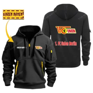 Union Berlin Bundesliga Hoodie Half Zipper SPO048016, Gift For Fan Union Berlin - Black