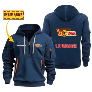 Union Berlin Bundesliga Hoodie Half Zipper SPO048016, Gift For Fan Union Berlin - Navy