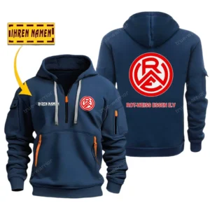 Rot-Weiss Essen Bundesliga Hoodie Half Zipper SPO048039, Gift For Fan Rot-Weiss Essen - Navy