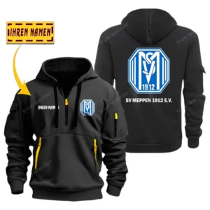 SV Meppen Bundesliga Hoodie Half Zipper SPO048041, Gift For Fan SV Meppen - Black