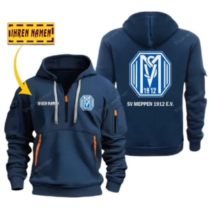 SV Meppen Bundesliga Hoodie Half Zipper SPO048041, Gift For Fan SV Meppen - Navy