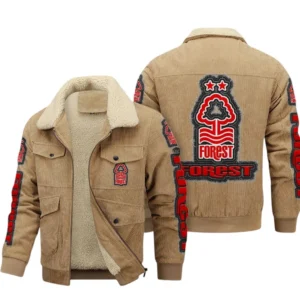 Nottingham Forest  EPL Thickened Corduroy Jacket SPO0620016, Gift For Fan Nottingham Forest  - Khaki