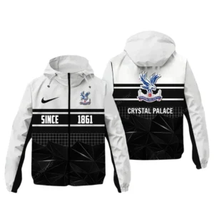 Crystal Palace EPL Windbreaker Jacket SPO0720007, Gift For Fan Crystal Palace - White