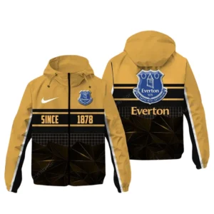 Everton EPL Windbreaker Jacket SPO0720008, Gift For Fan Everton - Khaki