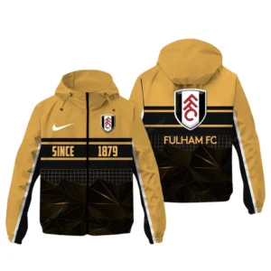Fulham EPL Windbreaker Jacket SPO0720009, Gift For Fan Fulham - Khaki