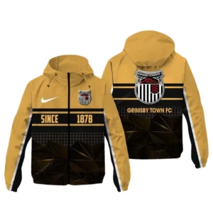 Grimsby Town  EPL Windbreaker Jacket SPO0720010, Gift For Fan Grimsby Town  - Khaki