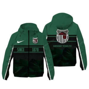 Grimsby Town  EPL Windbreaker Jacket SPO0720010, Gift For Fan Grimsby Town  - Green