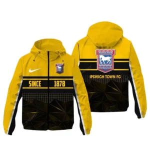 Ipswich Town  EPL Windbreaker Jacket SPO0720011, Gift For Fan Ipswich Town  - Yellow