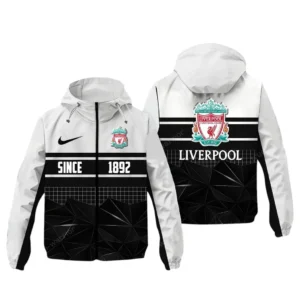 Liverpool EPL Windbreaker Jacket SPO0720013, Gift For Fan Liverpool - White