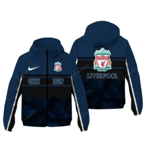 Liverpool EPL Windbreaker Jacket SPO0720013, Gift For Fan Liverpool - Navy