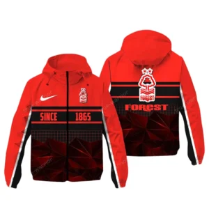 Nottingham Forest EPL Windbreaker Jacket SPO0720017, Gift For Fan Nottingham Forest - Red