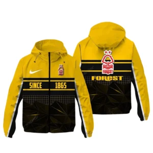 Nottingham Forest EPL Windbreaker Jacket SPO0720017, Gift For Fan Nottingham Forest - Yellow