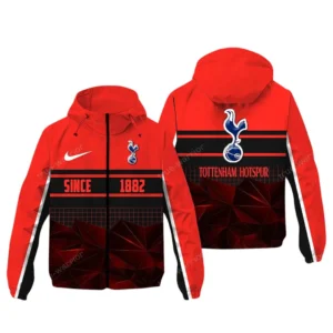 Tottenham Hotspur EPL Windbreaker Jacket SPO0720019, Gift For Fan Tottenham Hotspur - Red