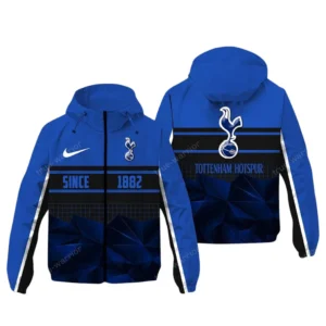 Tottenham Hotspur EPL Windbreaker Jacket SPO0720019, Gift For Fan Tottenham Hotspur - Blue
