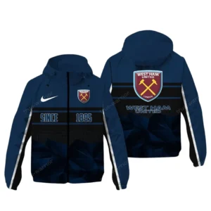 West Ham United EPL Windbreaker Jacket SPO0720020, Gift For Fan West Ham United - Navy