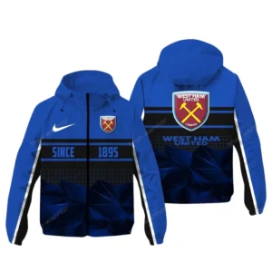 West Ham United EPL Windbreaker Jacket SPO0720020, Gift For Fan West Ham United - Blue