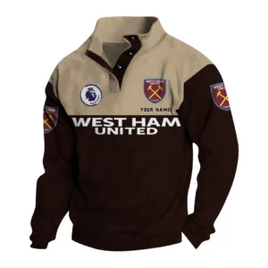 West Ham United EPL Casual Jacket SPO0920017, Gift For Fan West Ham United - Black